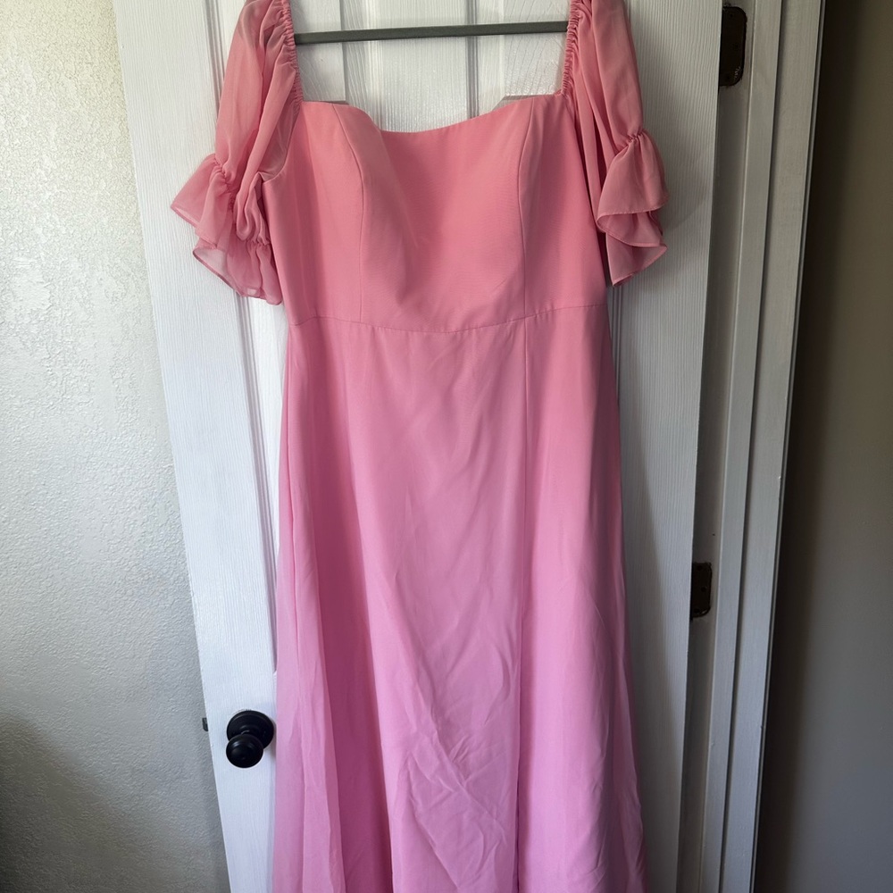 Revelry Pink Bridesmaid Gown